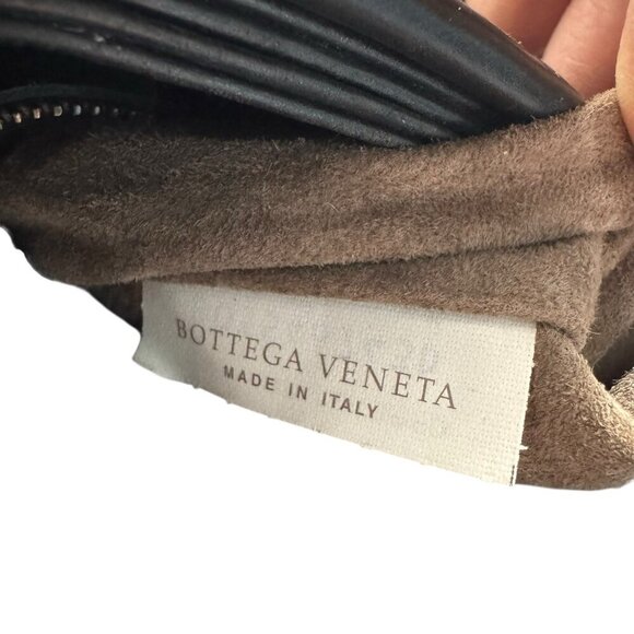 Bottega Veneta Womens Woven Leather Intrecciato Roma Satchel Bag Handbag Black - Picture 12 of 16